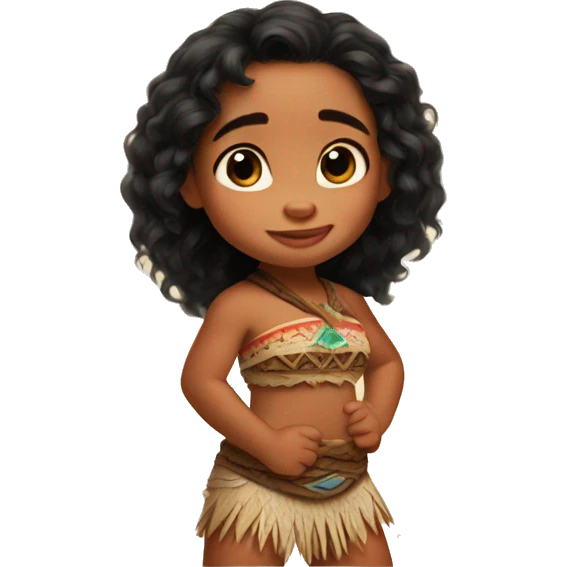 cute baby moana  emoji