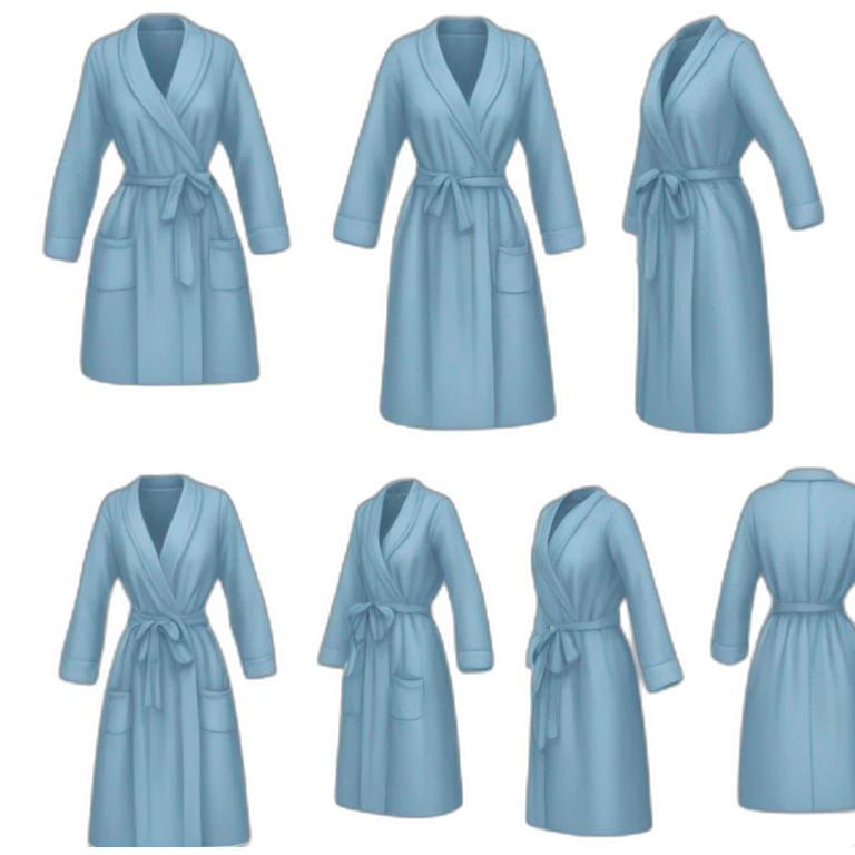 Robe a carreaux bleu emoji