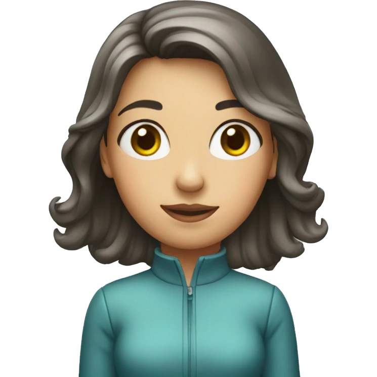 a girl with a snowglobe emoji