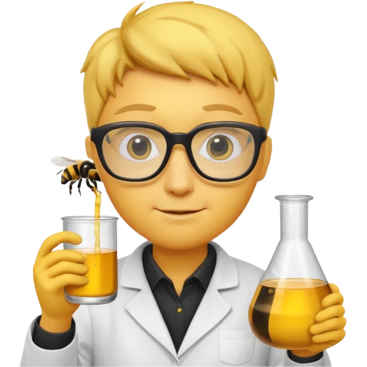 bee who's a scientist emoji