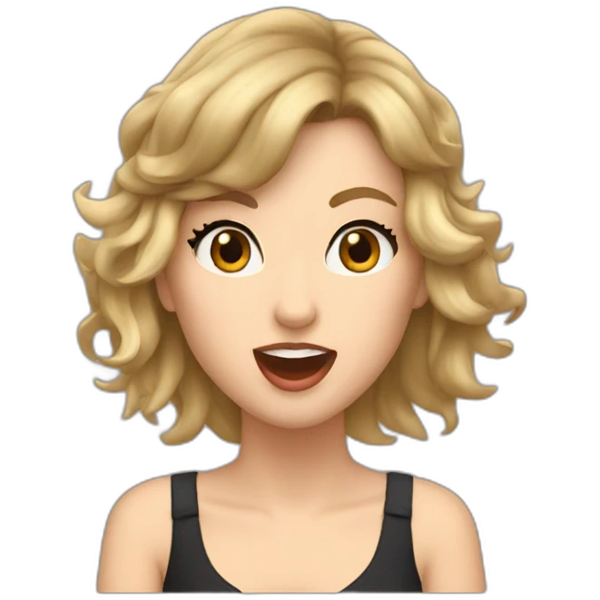 Taylor swift singing emoji