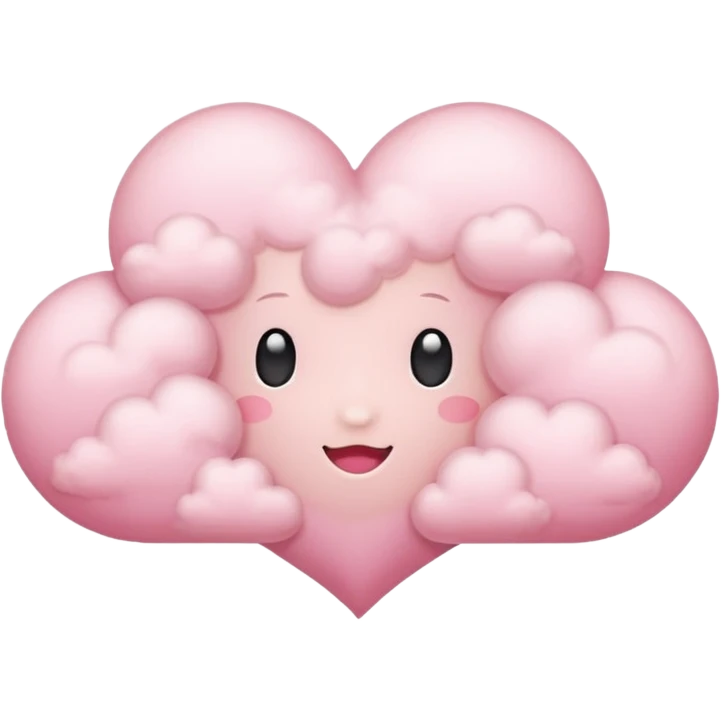 pink heart cloud emoji