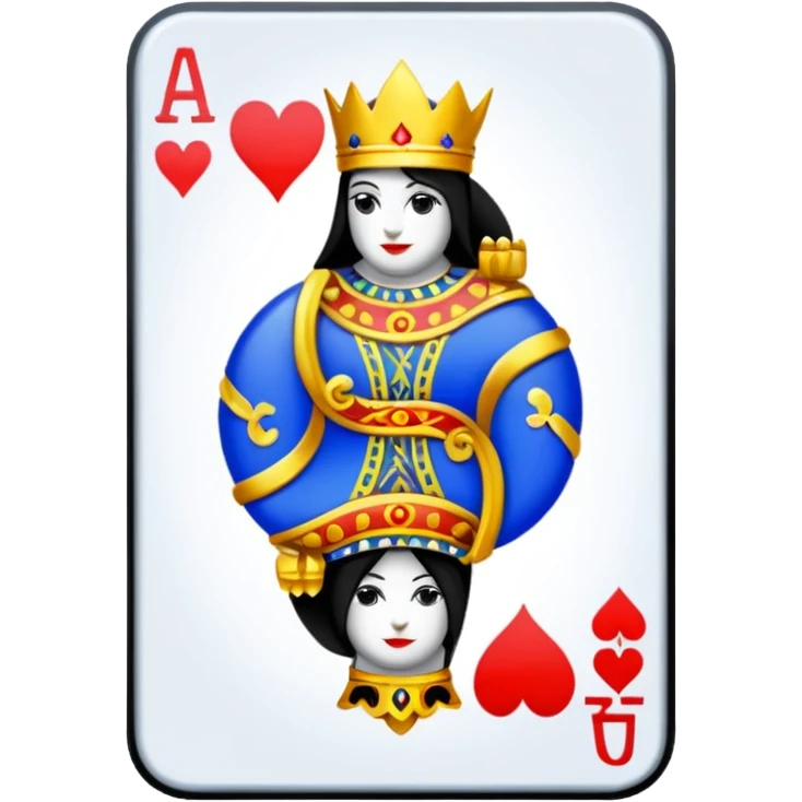Solitaire card deck emoji