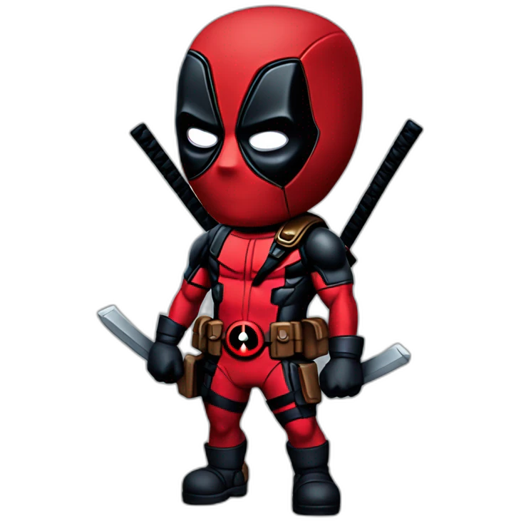 Deadpool without mask emoji