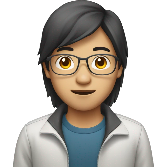 Young asian software engineer emoji