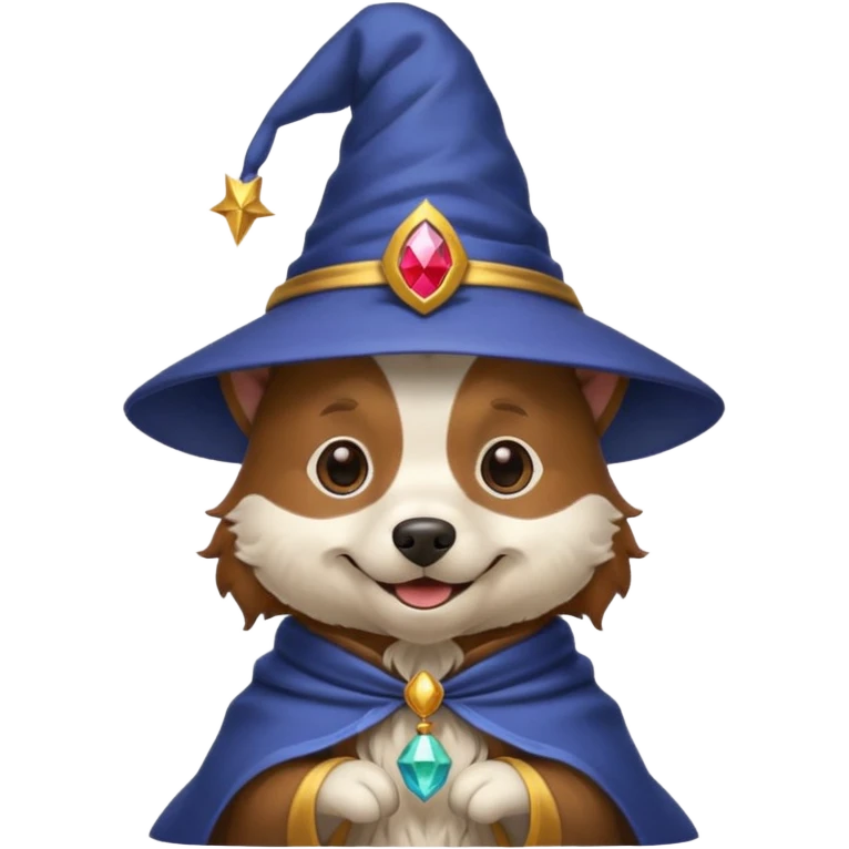 Dog wizard emoji