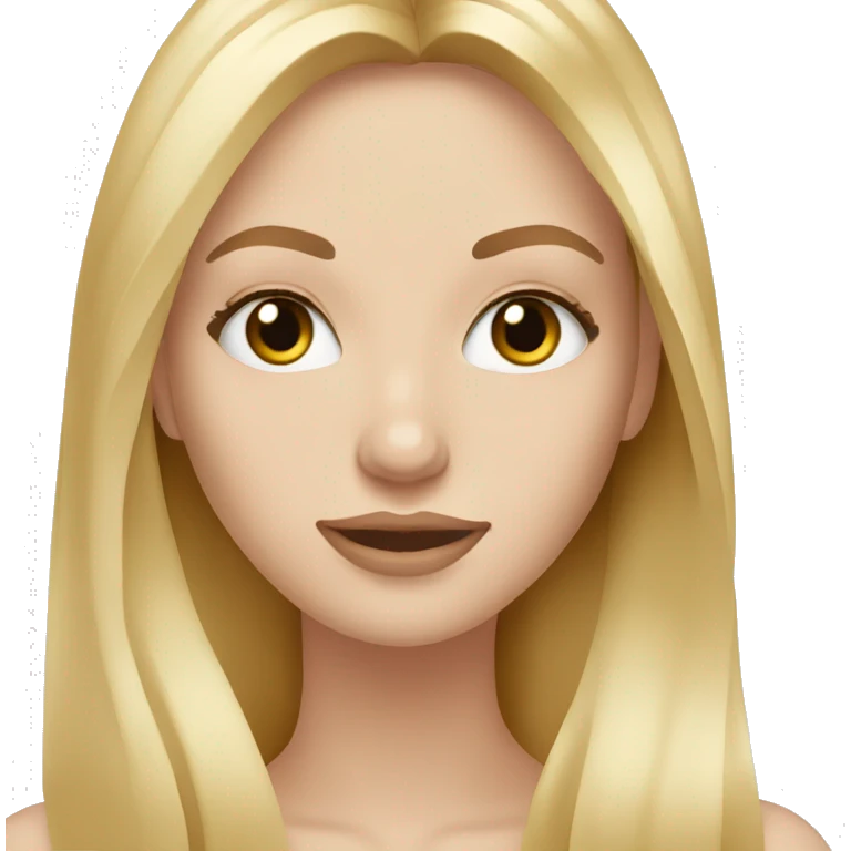 white girl applying cream on face long blonde hair emoji