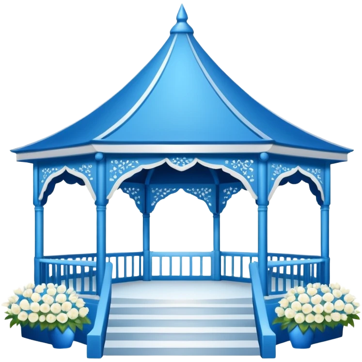 blue wedding pavillion emoji