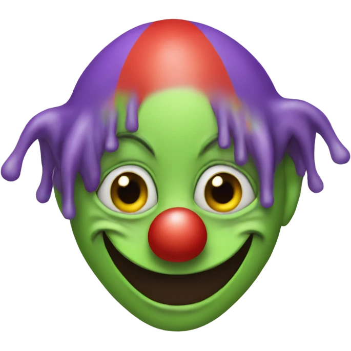 Alien clown  emoji