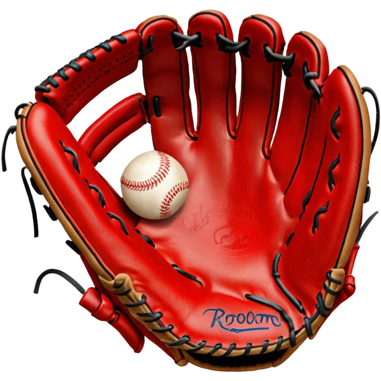 baseball glove (#00A3E0) and red (#F9423A) emoji