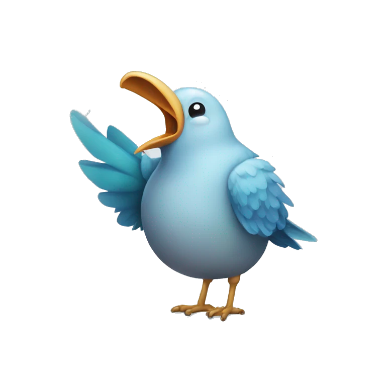 Bird farting  emoji