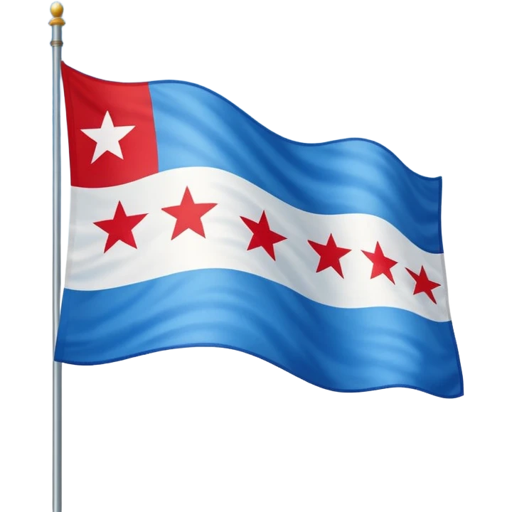 Chicago flag emoji