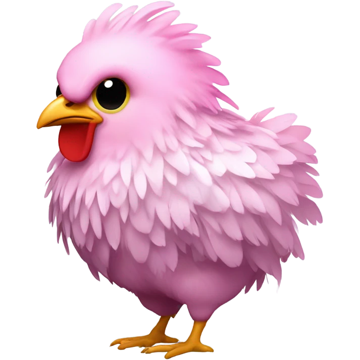 Light pink disco chicken  emoji