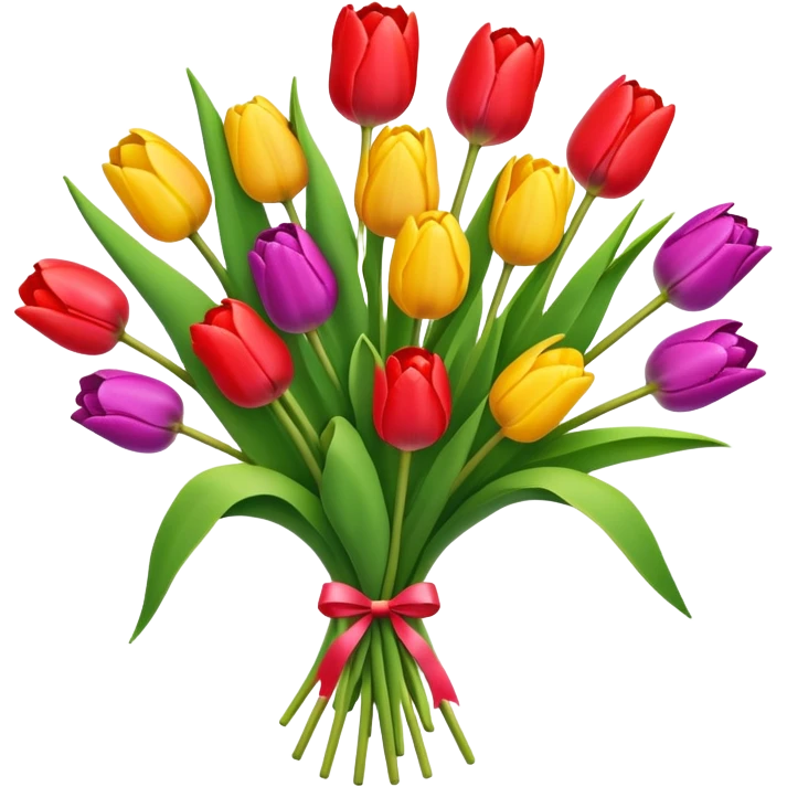 Tulip flower bouquet  emoji