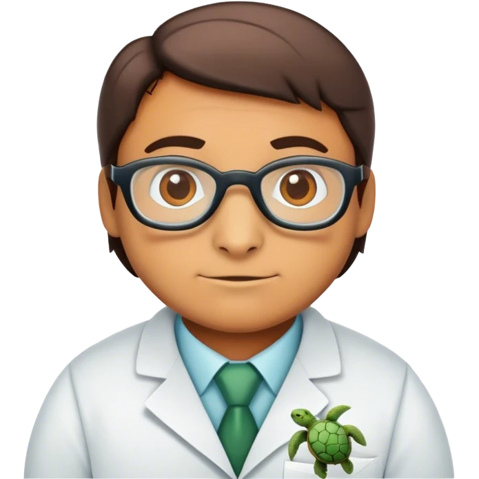 Turtle scientist  emoji