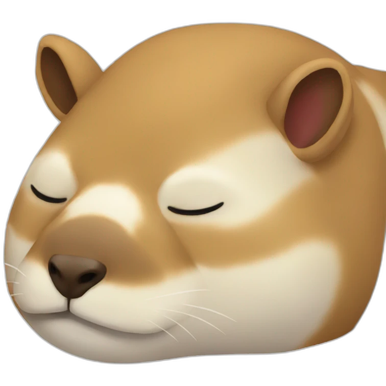 Kapibara sleep emoji