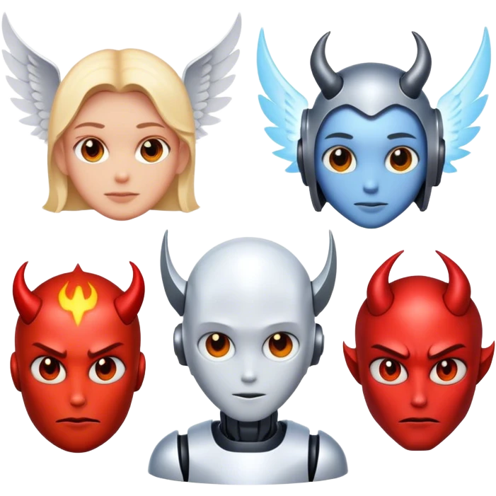 Ultimate angel x devil x robot x elemental  emoji