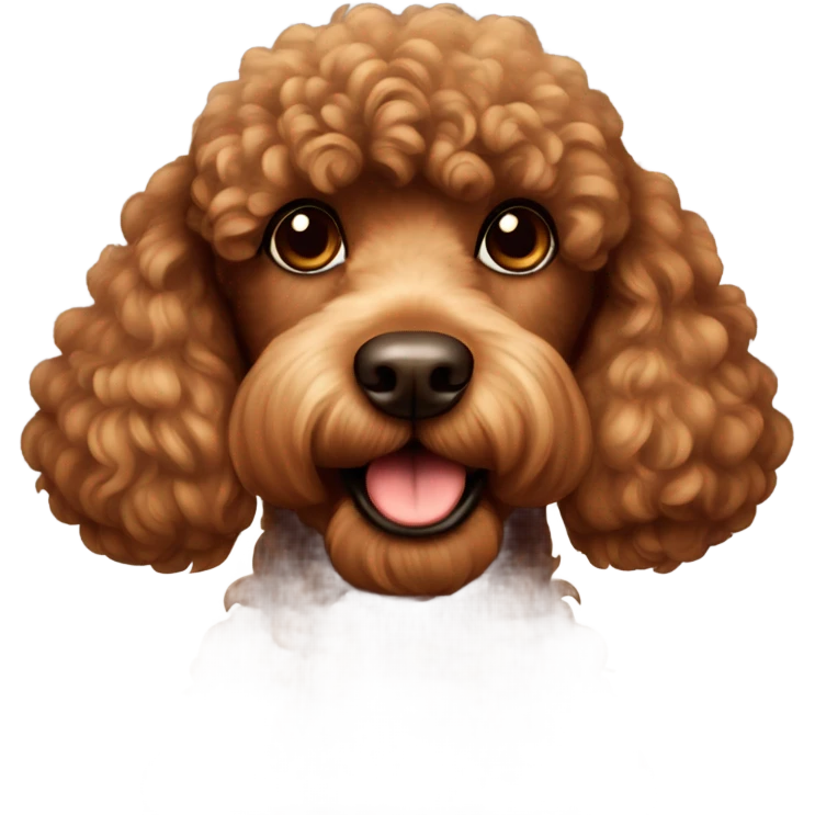Browm poodle emoji