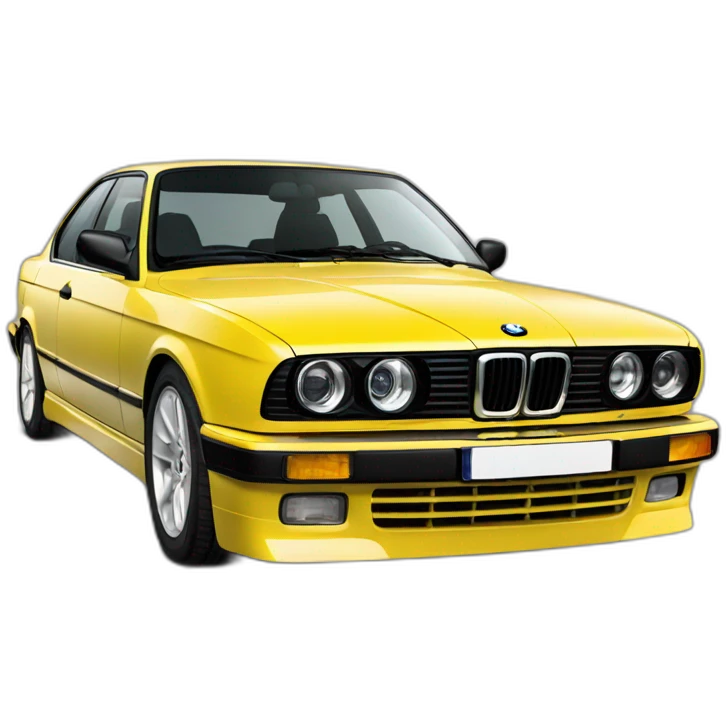 Yellow bmw e34 emoji