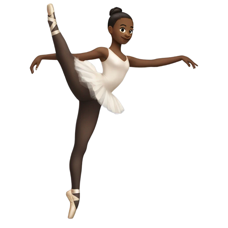 Ballet dancer in thigh highs emoji