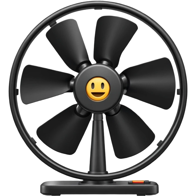 black fan emoji