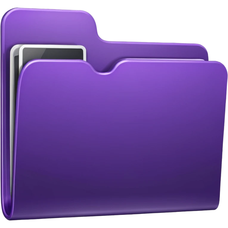 dark purple folder icon emoji