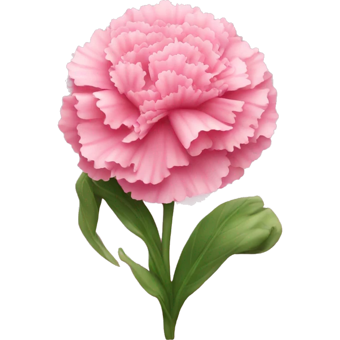 Pink carnation emoji
