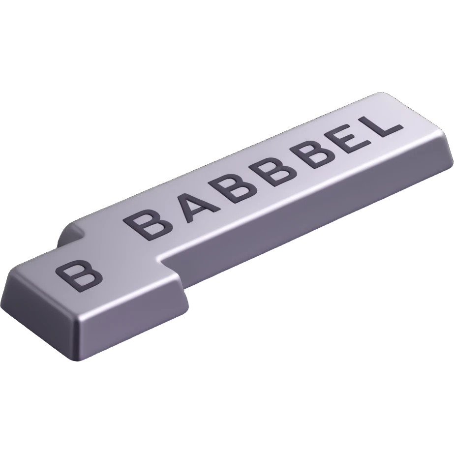 Silver language translation bar with Babel symbol emoji