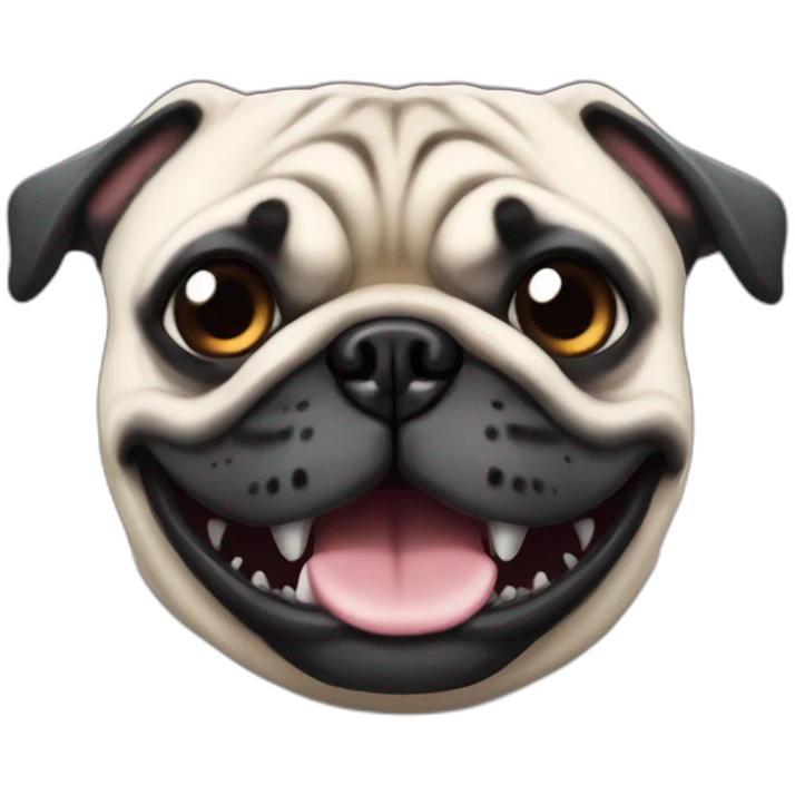 Shark pug emoji