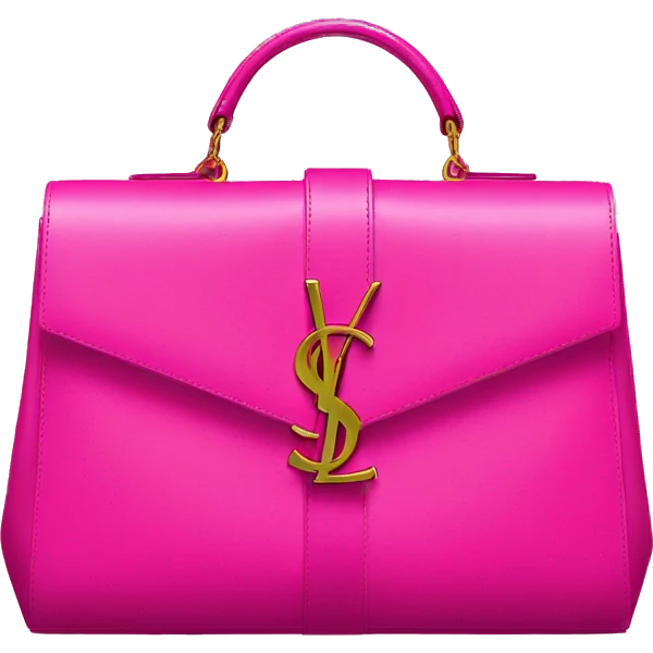 Hot pink ysl bag emoji