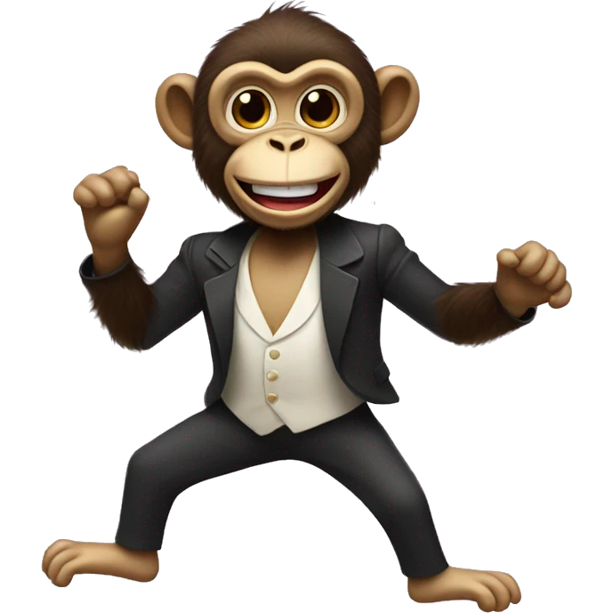 tap dancing monkey emoji