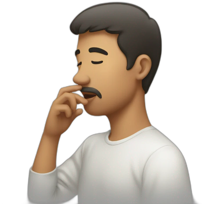 Someone Touching the nose  emoji