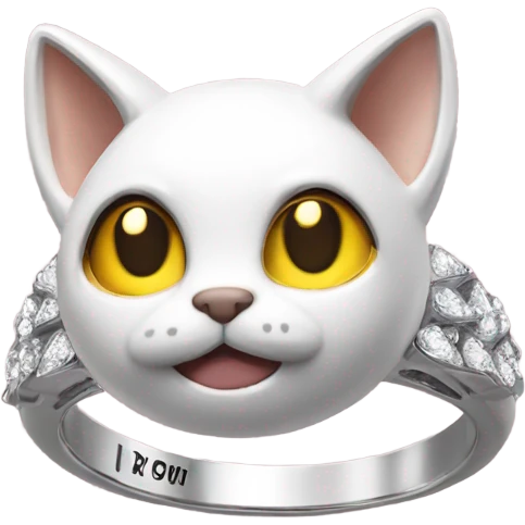 Cat angel ring emoji