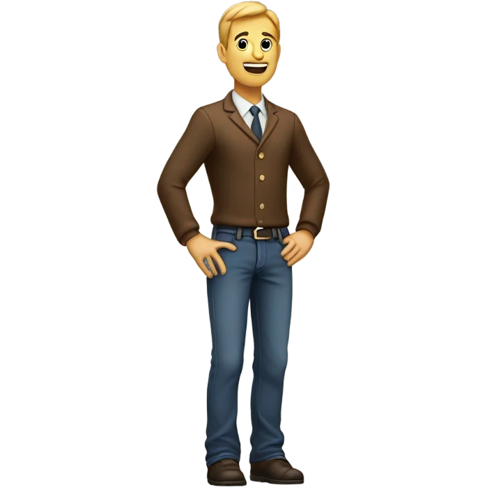 Standing with pride emoji