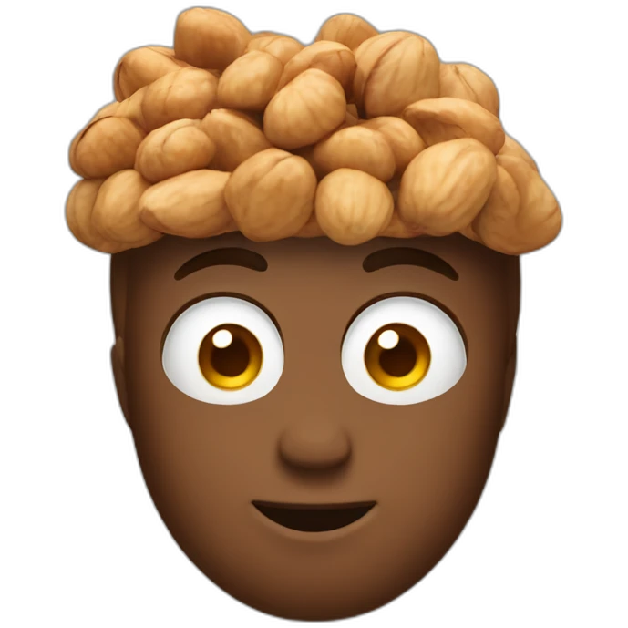 nut on forehead emoji