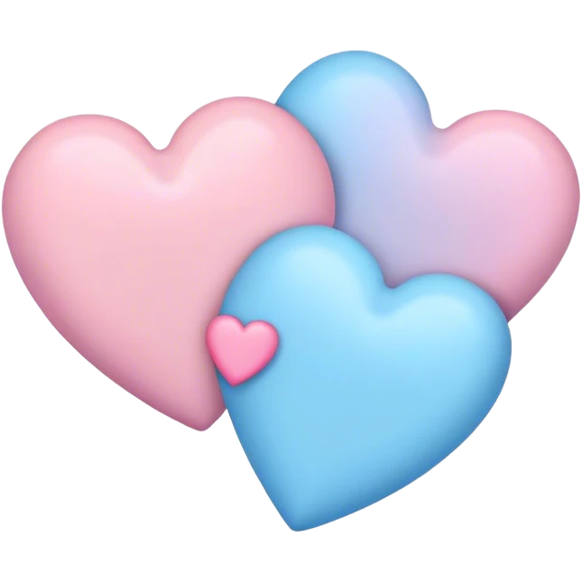 Pastel hearts emoji