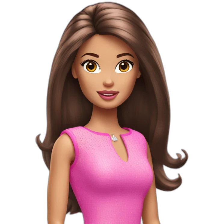 Barbie brunette emoji