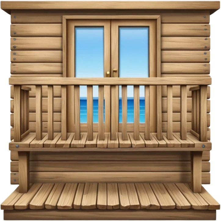 balcony made out of wood emoji