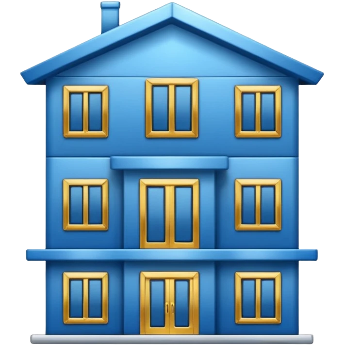 ELEMENTOS DE ARQUITECTURA COLOR AZUL emoji