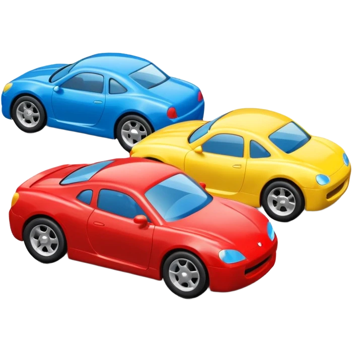 3 toy cars emoji