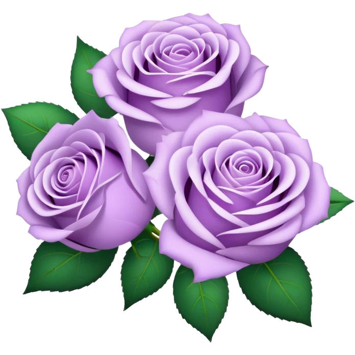 light Purple Rose Bouquet  emoji
