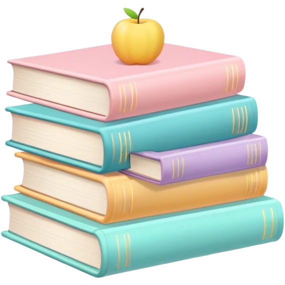 books in summer style emoji