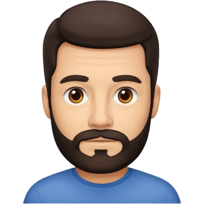 men without winkles with beard emoji