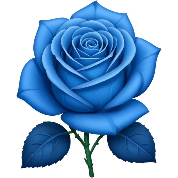 Blue rose emoji