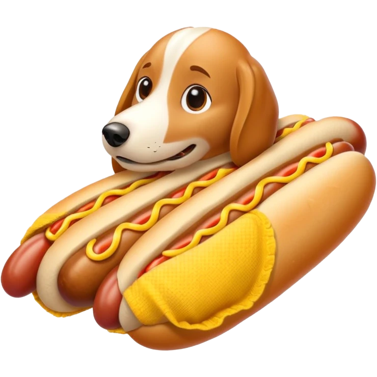 hot dog wrapped in a blanket emoji