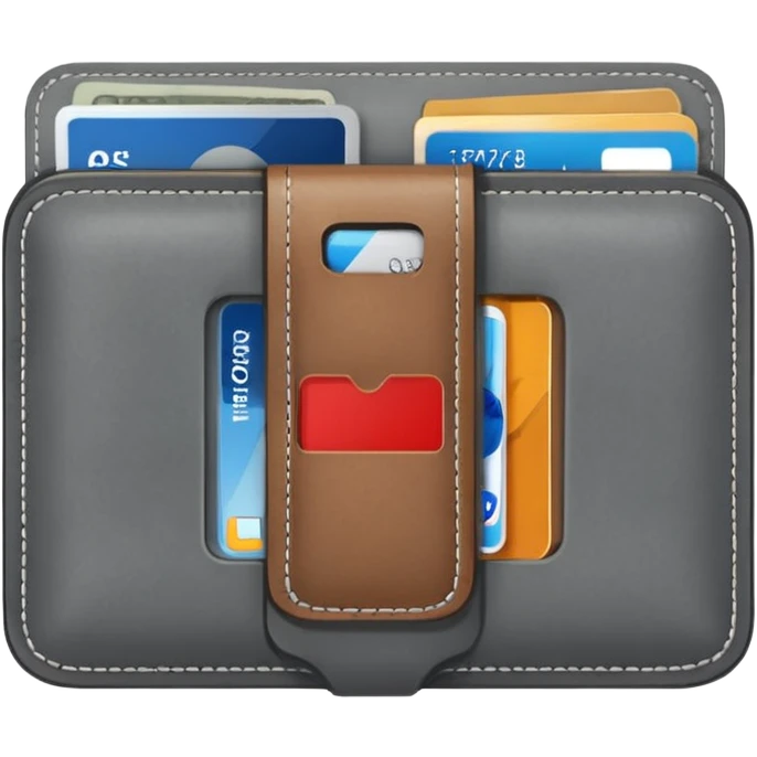 grey wallet emoji