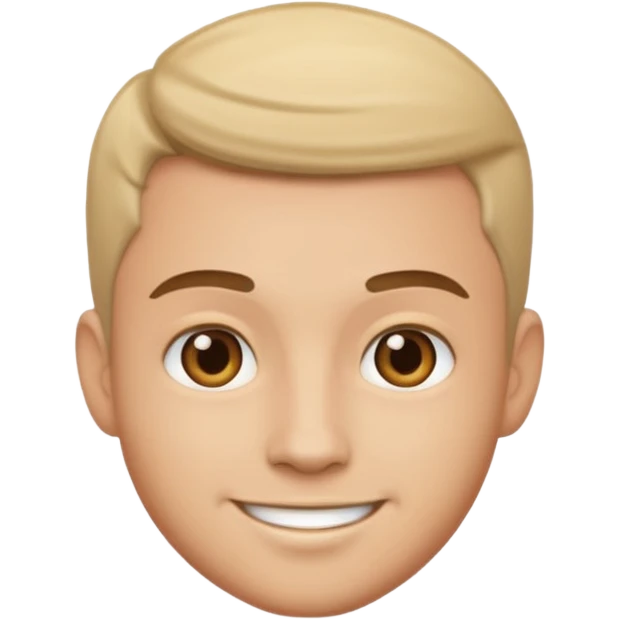 Handsome guy emoji like round IOS emoji more handsome emoji