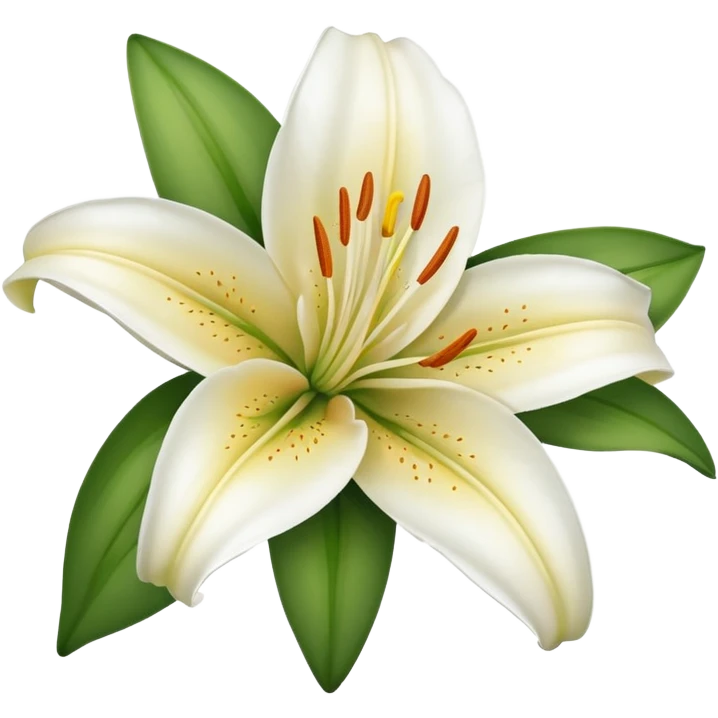 Create a beautiful lily flower  emoji