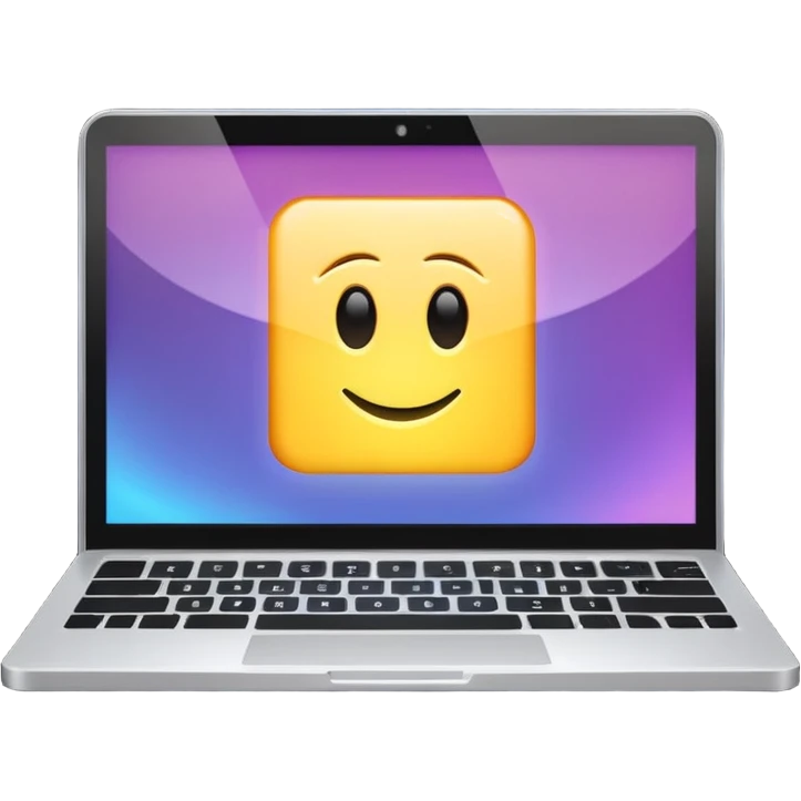 laptop screen with “C#” symbol emoji
