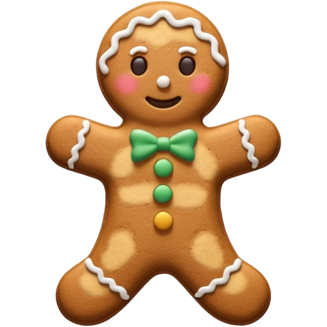 cookie man shape emoji